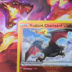 Pokemon Radiant Charizard TCG Crown Zenith Holo Card 020/159 Rare - Image 2