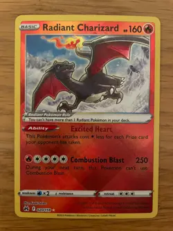 Pokemon TCG Radiant Charizard - Crown Zenith - 020/159 Holo Radiant Rare - Image 1