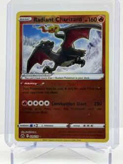 Pokemon TCG Radiant Charizard Holo Rare 020/159 Crown Zenith - Image 1