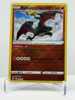 Pokemon TCG Radiant Charizard Holo Rare 020/159 Crown Zenith - Image 3