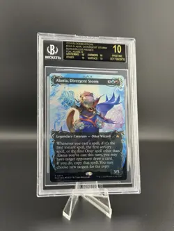 Alania Divergent Storm Borderless Raised Foil MTG Bloomburrow BGS 10 Black Label - Image 1