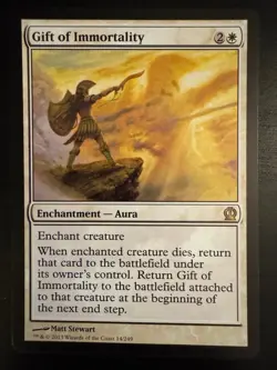 [1x] Gift of Immortality - Theros - Regular - MTG - EX - Image 1