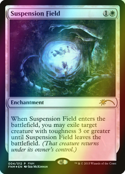 1x MTG Friday Night Magic 2015 FOIL ** Suspension Field ** English (NM) - Image 1