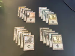 Old Border Basic Lands Swamp MTG Lot x20 (MP-LP) - Image 1