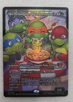 Michelangelo, Weirdness to 11 Teenage Mutant Ninja Turtles Borderless Foil M - Image 1