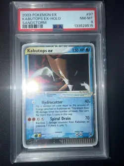 Pokemon Kabutops ex 97/100 Holo EX Sandstorm 2003 PSA 8 NM-MT - Image 1
