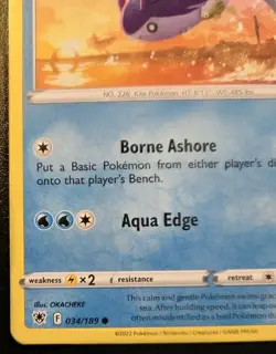 Mantine 034/189 Common Sword & Shield: Astral Radiance Pokemon TCG - Image 4