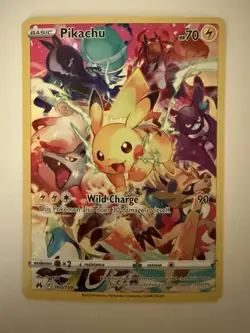 Pokemon TCG Pikachu 160/159 Crown Zenith Secret Rare Full Art Holo Card - NM - Image 1