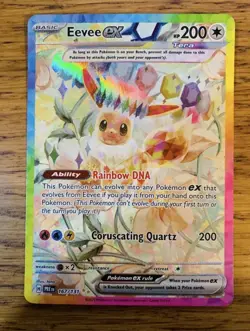 NM! Eevee ex (167/131) Prismatic Evolutions Special Illustration Pokemon Card! - Image 1