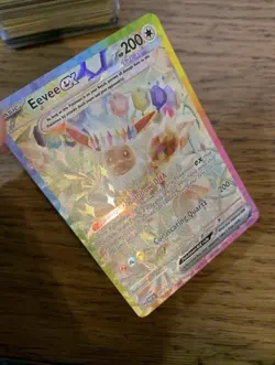 NM! Eevee ex (167/131) Prismatic Evolutions Special Illustration Pokemon Card! - Image 3