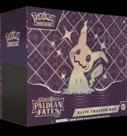 Pokemon TCG Scarlet & Violet Paldean Fates Elite Trainer Box In Protective Case 820650856181 - Image 1