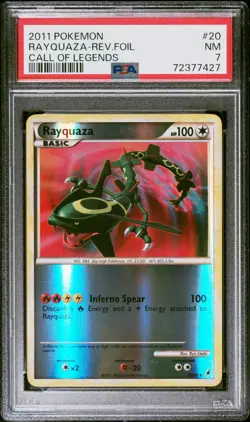 Rayquaza-Rev.Foil Pokemon Call Of Legends 20 NM PSA 7 - Image 1