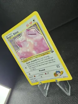 2000 Pokemon Gym Challenge Unlimited Koga's Ditto Holo #10/132 NM - Image 2