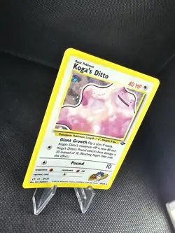 2000 Pokemon Gym Challenge Unlimited Koga's Ditto Holo #10/132 NM - Image 3