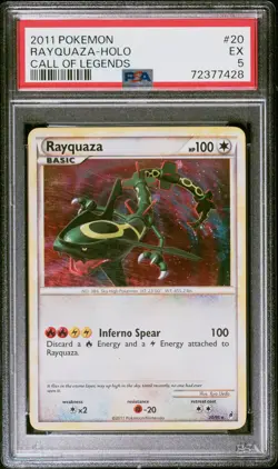Rayquaza-Holo Pokemon Call Of Legends 20 NM PSA 5 - Image 1
