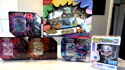 Pokemon: Pin and Tins Bundle with Pokemon Center Exclusive Mew Funko - Image 1