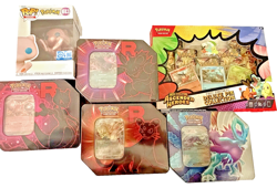 Pokemon: Pin and Tins Bundle with Pokemon Center Exclusive Mew Funko - Image 2
