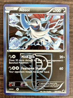 2013 Pokemon Absol 67/116 Rare Non-Holo Plasma Freeze TCG Card - Image 1