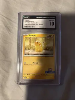 Pokemon Pikachu #214 Illustration Contest Winner BSP 2024 - CGC 10 Gem Mint - Image 1