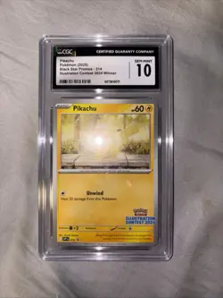 Pokemon Pikachu #214 Illustration Contest Winner BSP 2024 - CGC 10 Gem Mint - Image 2