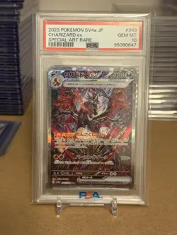 2023 Pokemon SV4a Shiny Treasure ex 349 Charizard EX Special Art Rare PSA 10 - Image 1