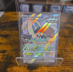 Pokemon Great Tusk EX Holo Ancient Paldean Fates Promo 072 - Image 1