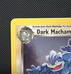 Pokemon Dark Machamp 10/82 Holo Team Rocket TCG – Near Mint Vintage - SWIRL🌀 - Image 3