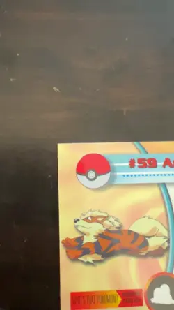 2000 Topps Chrome Pokemon Card ARCANINE #59 - Image 3