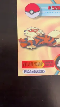 2000 Topps Chrome Pokemon Card ARCANINE #59 - Image 4