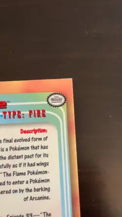 2000 Topps Chrome Pokemon Card ARCANINE #59 - Image 5