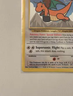 Dragonite (Pokemon The First Movie Promo) 05 Pokemon TCG Card WB Warner Brothers - Image 5