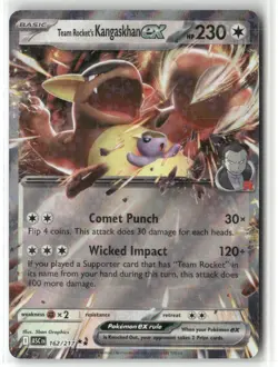 Pokemon Team Rocket's Kangaskhan ex 162/217 Holo ME: Ascended Heroes Double Rare - Image 1