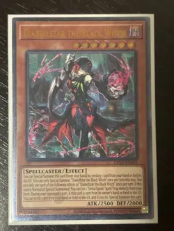 Diabellstar The Black Witch OP26-EN001 Ultimate Rare NM Yugioh - Image 1