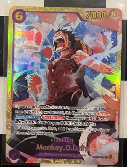 One Piece Premium Booster Vol 2 Secret Rare Reprint Monkey.D.Luffy EB02-061 - Image 1