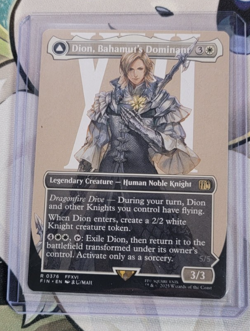 Dion, Bahamut's Dominant - 376 - MTG Magic Final Fantasy - Borderless - Image 1