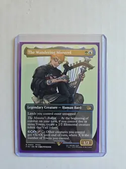The Wandering Minstrel (Borderless) - Final Fantasy - NM - MTG Magic - Rare - Image 1
