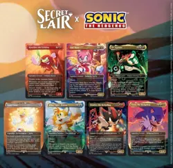 MTG Secret Lair x Sonic Friends And & Foes Non-Foil Sealed In Hand Ships Now - Image 3