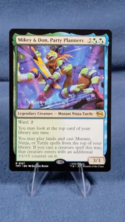 Mikey and Don Party Planners - Teenage Mutant Ninja Turtles - MtG - NM B 🔮 - Image 1