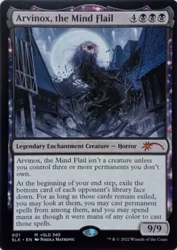 001 ARVINOX, THE MIND FLAIL MYTHIC SECRET LAIR: UNIVERSES WITHIN MTG CARD - Image 1
