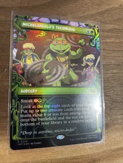 MTG Teenage Mutant Ninja Turtles Michelangelo's Technique Showcase Foil 0239 - Image 2