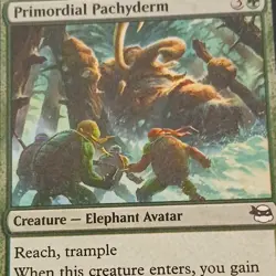 Magic: The Gathering Primordial Pachyderm Creature Green TMNT Wizards - Image 1