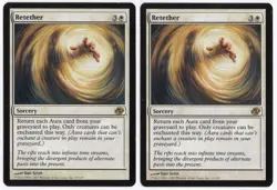 Retether x2 2x 2007 Planar Chaos White Rare Sorcery MTG SP - NM AZ1 - Image 1