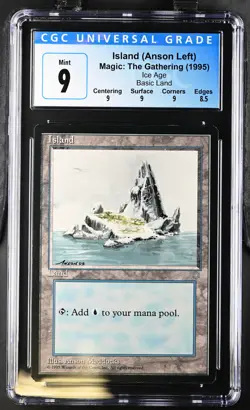 ISLAND Ice Age CGC 9 Vintage MTG [Nostalgium] - Image 1