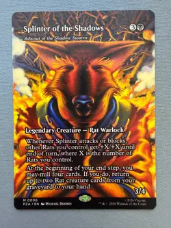 Splinter of the Shadows (Borderless) Teenage Mutant Ninja Turtles MTG PZA #6 NM - Image 1