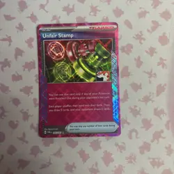 Unfair Stamp 165/167 - Prize Pack Series 6 Pokemon TCG Play Stamped Ace Spec - Image 1