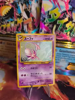 Pokemon Karte Card espeon Psiana Neo Discovery 2000 Holo Wotc japanese Exc Swirl - Image 1