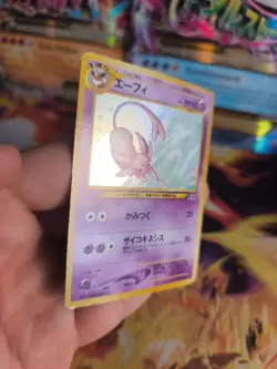 Pokemon Karte Card espeon Psiana Neo Discovery 2000 Holo Wotc japanese Exc Swirl - Image 4