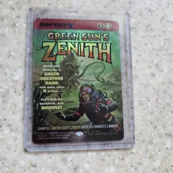 Green Sun's Zenith #127 Borderless FOIL Special Guest Showcase Mtg Eternities - Image 1