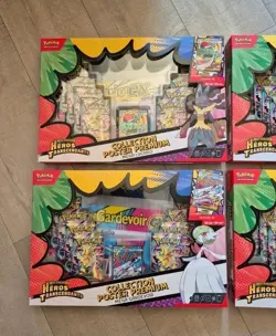 Pokemon - Lot de 4 Coffrets Collection Poster Premium ME2.5 Heros Transcendants - Image 2
