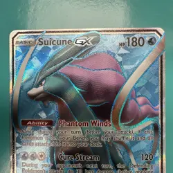 Pokemon Suicune GX SM-Lost Thunder Ultra Rare Full Art Holo 200/214 English Card - Image 3